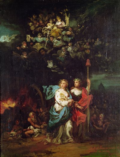 The Church Guided by Liberty, 1861 by Eugenio Lucas Velázquez